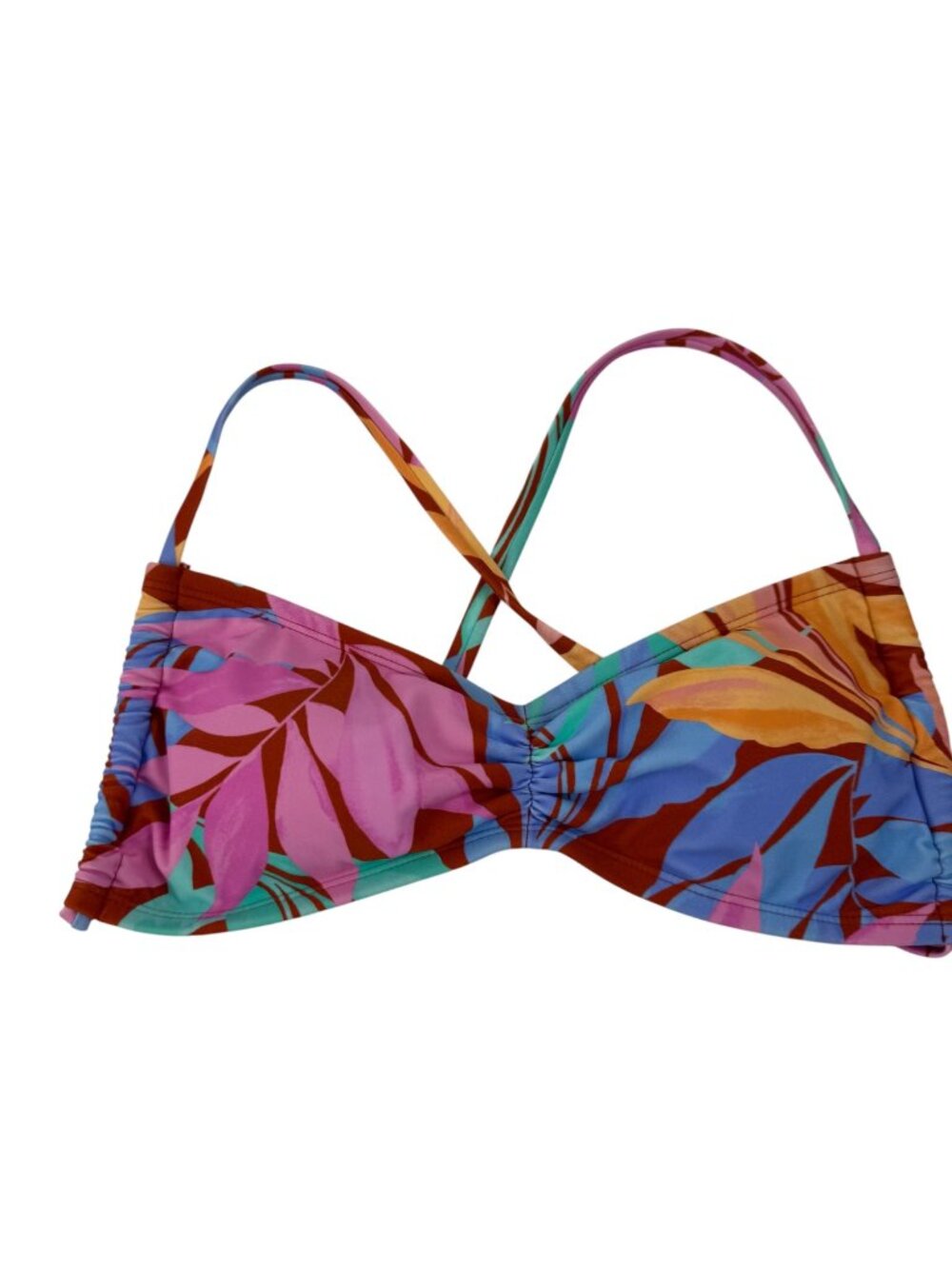 Salt + Cove NEW Sweetheart Bralette Bikini Top Juniors Med Tropical Beach Resort